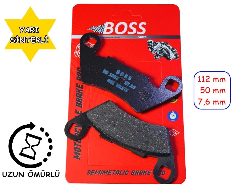 Rks Vieste 249 Arka Fren Disk Balatası Boss Bs1006