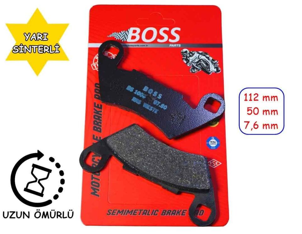 Rks Vieste 249 Arka Fren Disk Balatası Boss Bs1006