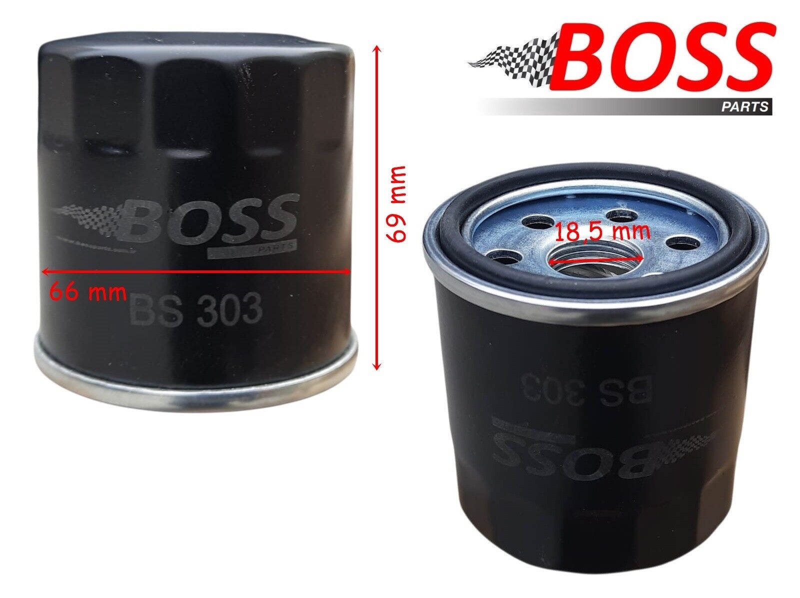 Honda Yağ Filtresi Hf303 Boss Yamaha Mt-07 Mt-09 R1 R6 Kawasaki Kle 650 Zx-10R Xl650 Fz6 Fazer