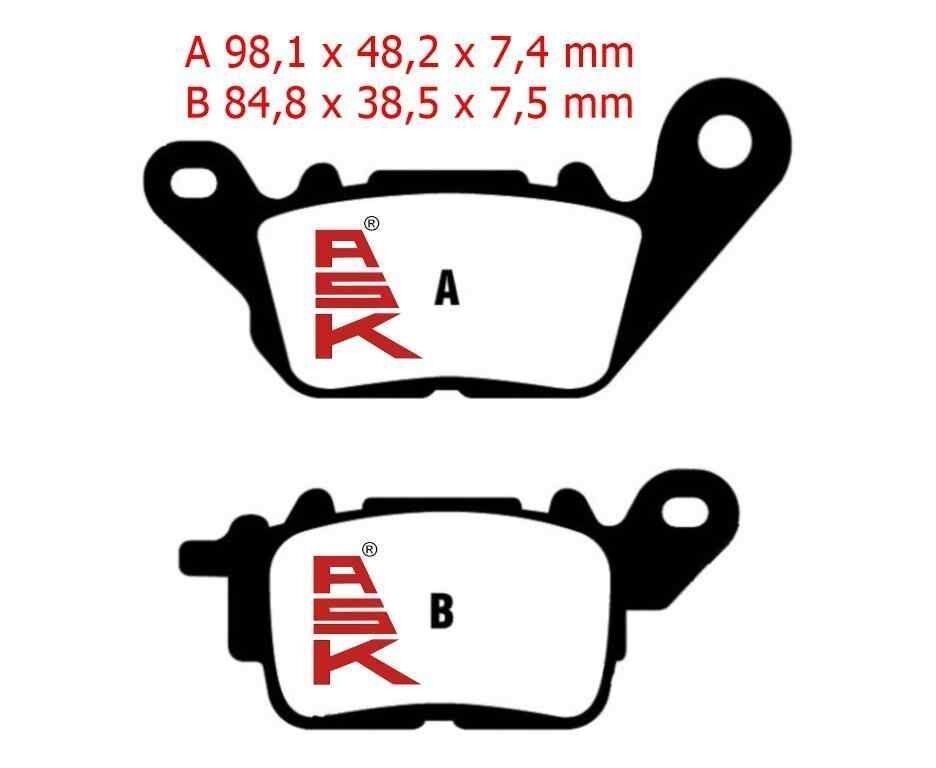 Yamaha Nmax 125-155 Ön Fren Disk Balatası Sfa694 Ask
