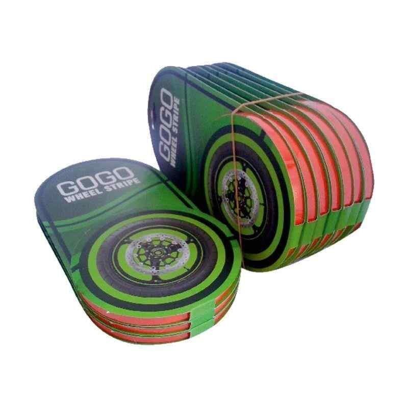 Reflektör Kırmızı 7Cm X 7 M Lüks 1 Set Jant Şeridi