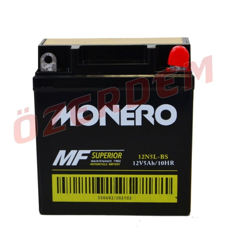 Akü Bs 12V 5Ah Dik Monero Cub Ybr