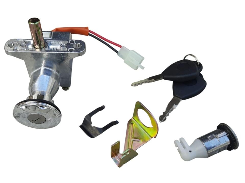 E-Bis 3 Tekerli Kontak Ve Kilit Seti Yuki Neon - Kral Beta