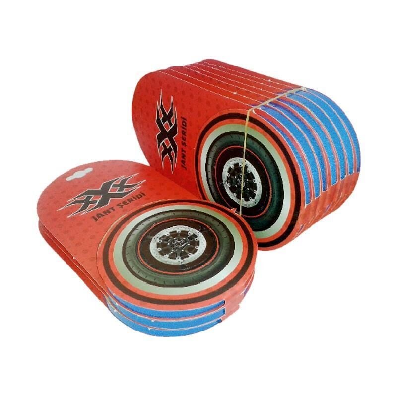 Reflektör Mavi 7Cm X 7 M Lüks 1 Set Jant Şeridi