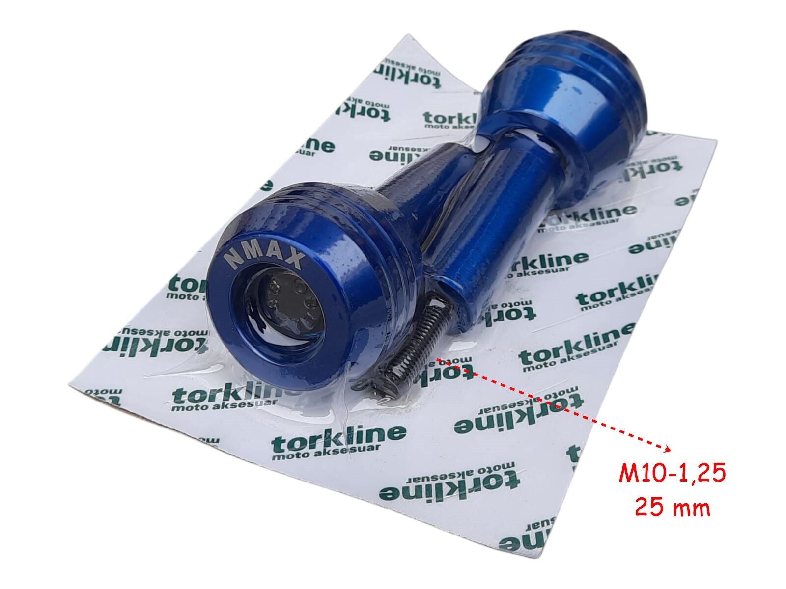 Yamaha Nmax Egzoz Koruma Takozu Alüminyum Mavi 2 Li