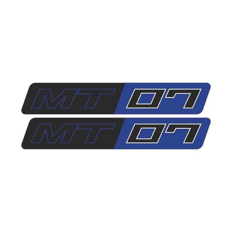 Yamaha Yamha Mt07 Uyumlu Mavi 15X2 Cm Damla Sticker