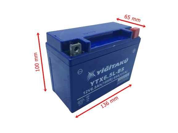 Akü Bs 12 V 6,5 Ah Yatık Cg Yiğit
