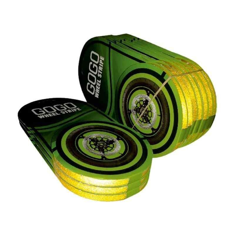 Reflektör Sarı 7Cm X 7 M Lüks 1 Set Jant Şeridi