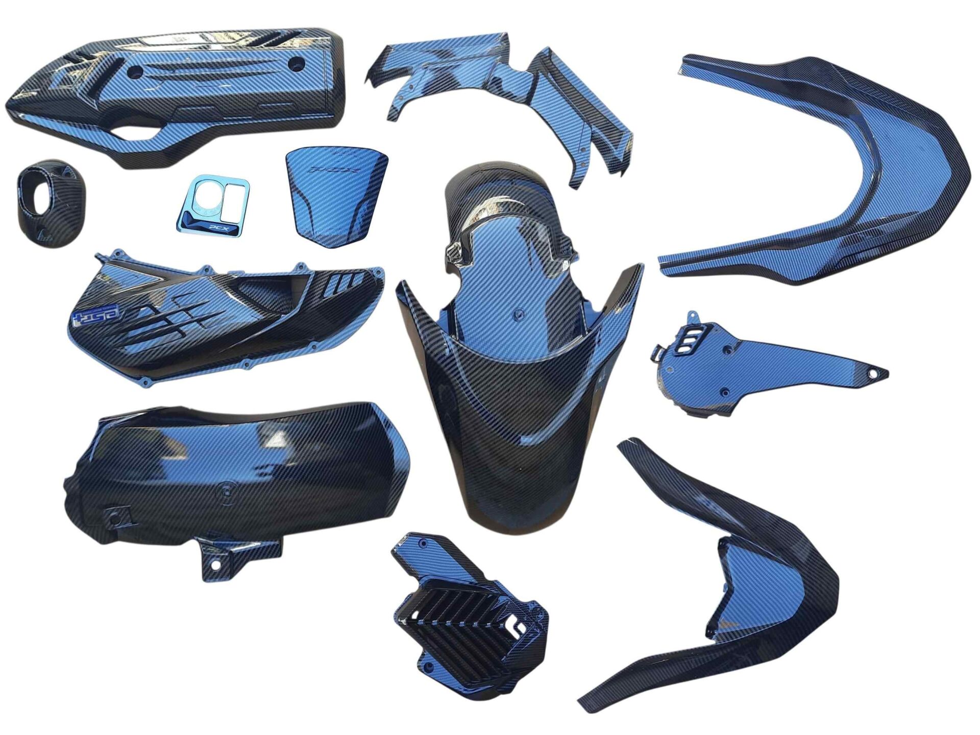 Honda Pcx Kaporta Tamamlayıcı Set Karbon 2020-24 (12 Parça)