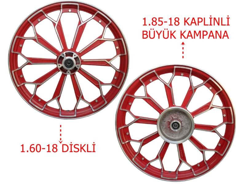 125Cg Ön-Arka Jant Örümcek Kırmızı