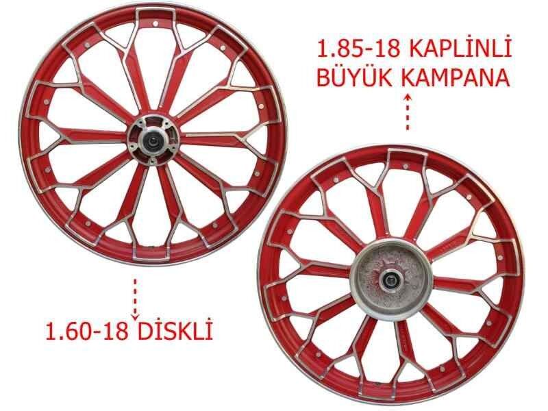 Cg Ön-Arka Jant Örümcek Kırmızı