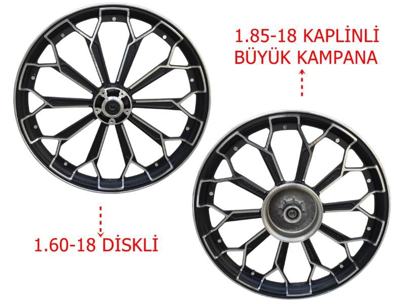 125Cg Ön-Arka Jant Örümcek Siyah