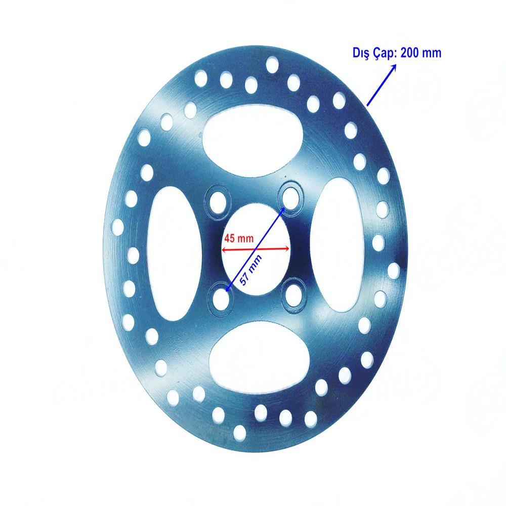Atv Vip Track Arka Fren Diski 45-200-4