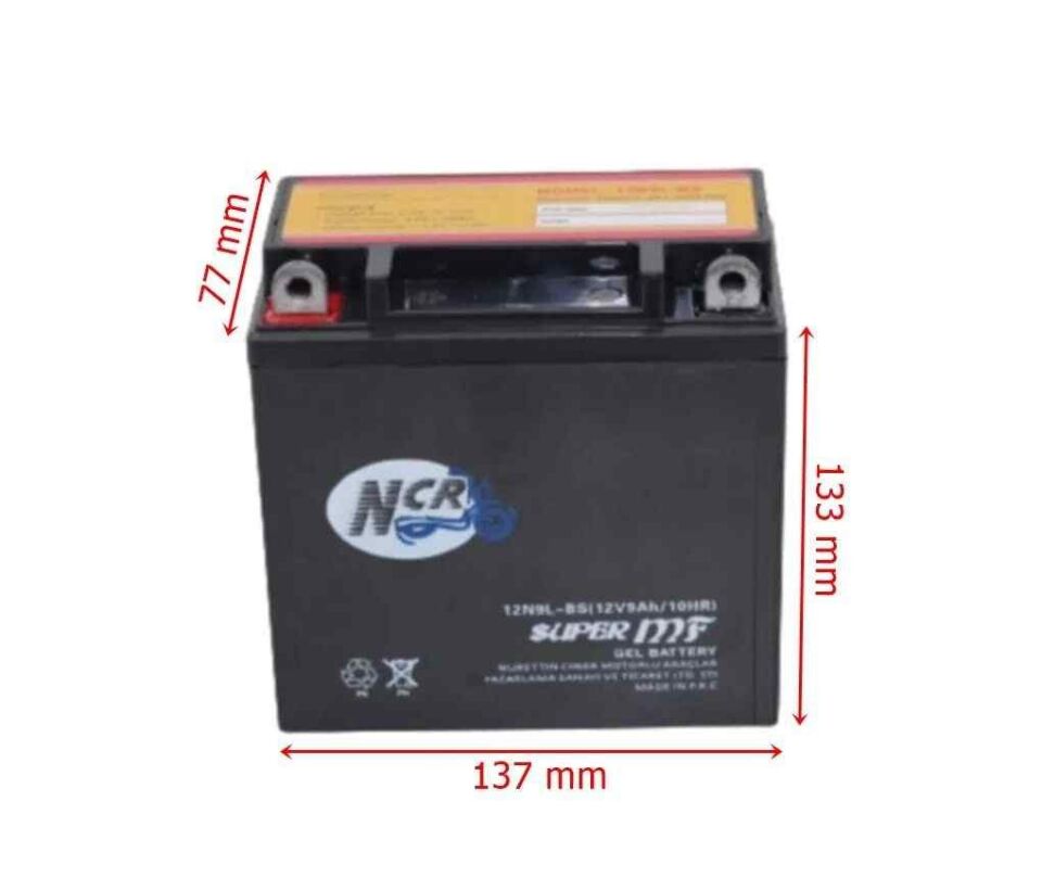 Akü Bs 12V 9Ah Dik Ncr Lx200 Jawa Mz Planet