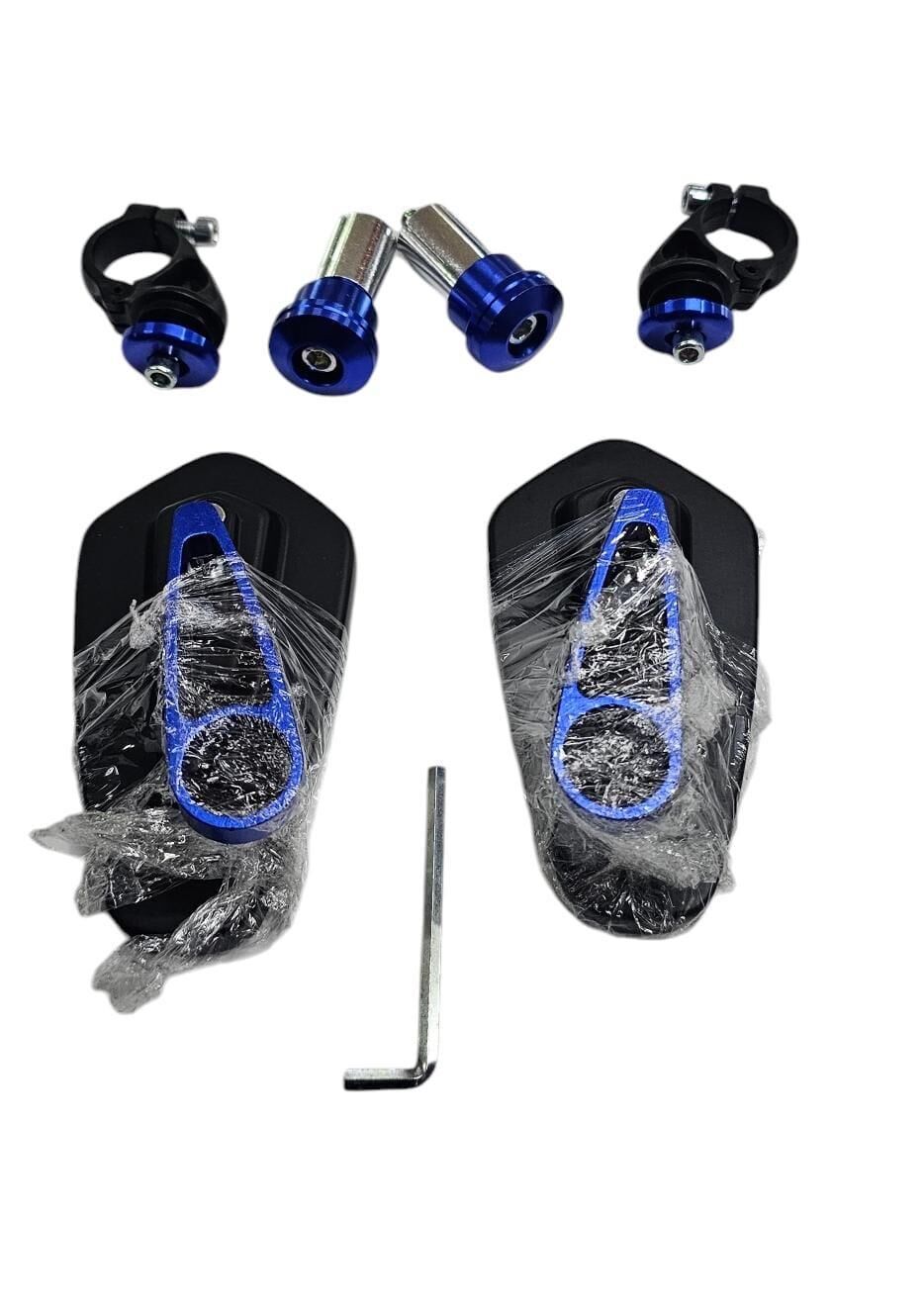 Motosiklet Racing  Gidon Aynası Mavi 1.Kalite