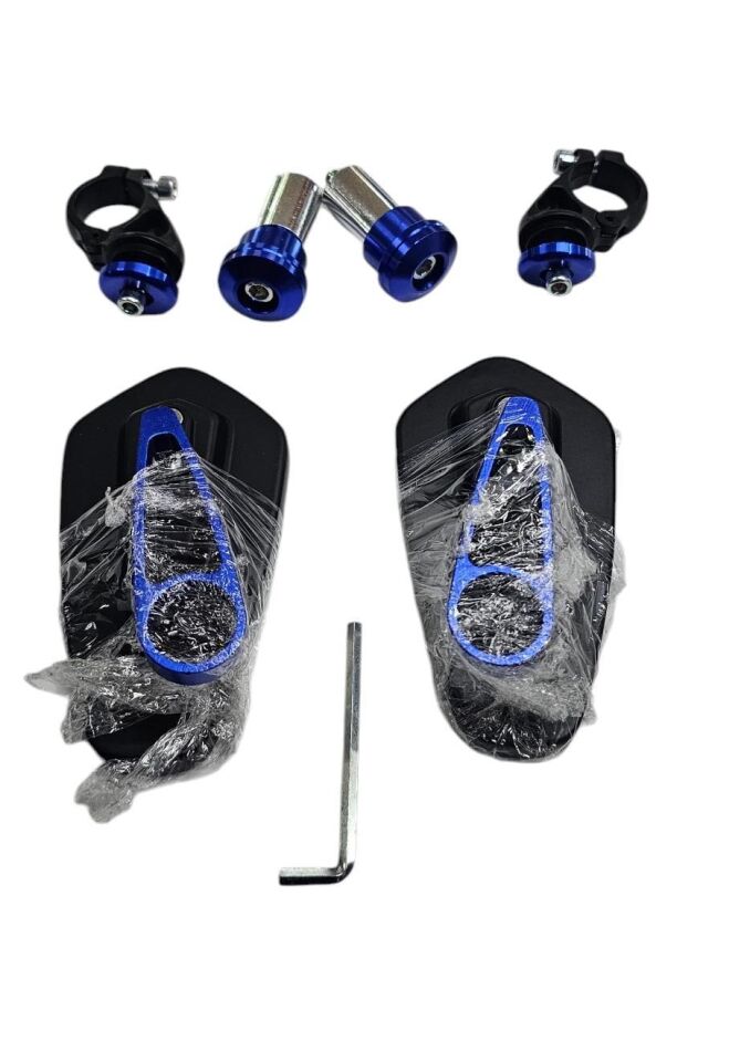 Motosiklet Racing  Gidon Aynası Mavi 1.Kalite