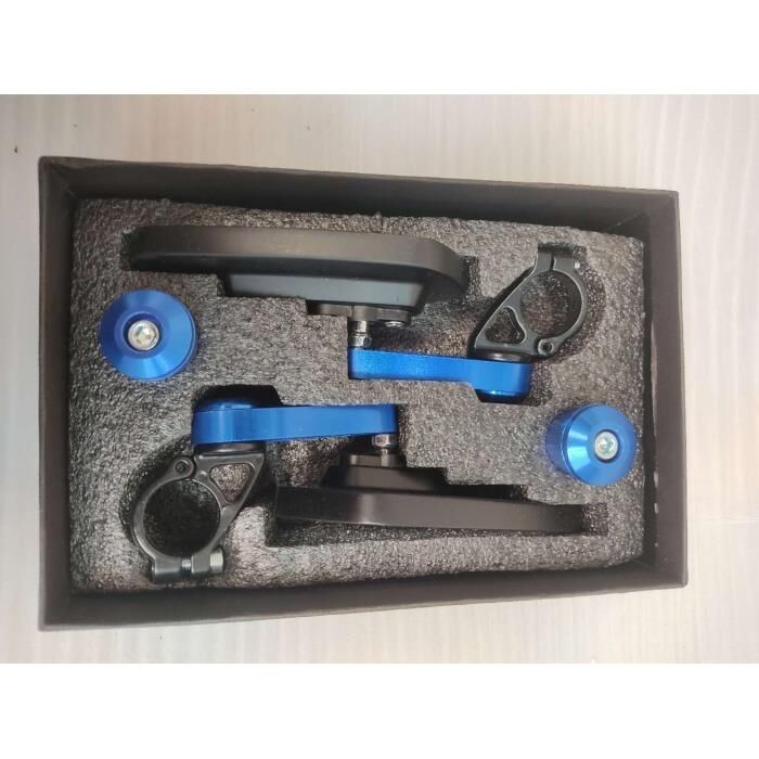 Motosiklet Racing  Gidon Aynası Mavi 1.Kalite