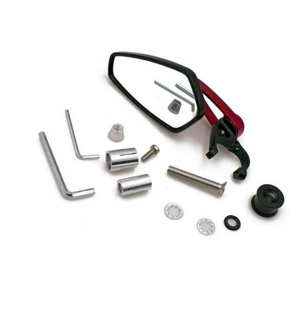 Motosiklet Racing  Gidon Aynası Kırmızı 1.Kalite