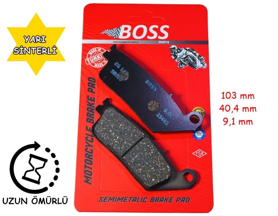 Mondial Ön Fren Disk Balatası Boss Fa196 Z-One 180, Cbr250 Kawasaki Z750 (2007-10) - Suzuki İnazuma