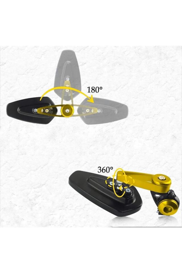 Motosiklet Racing  Gidon Aynası Sarı 1.Kalite