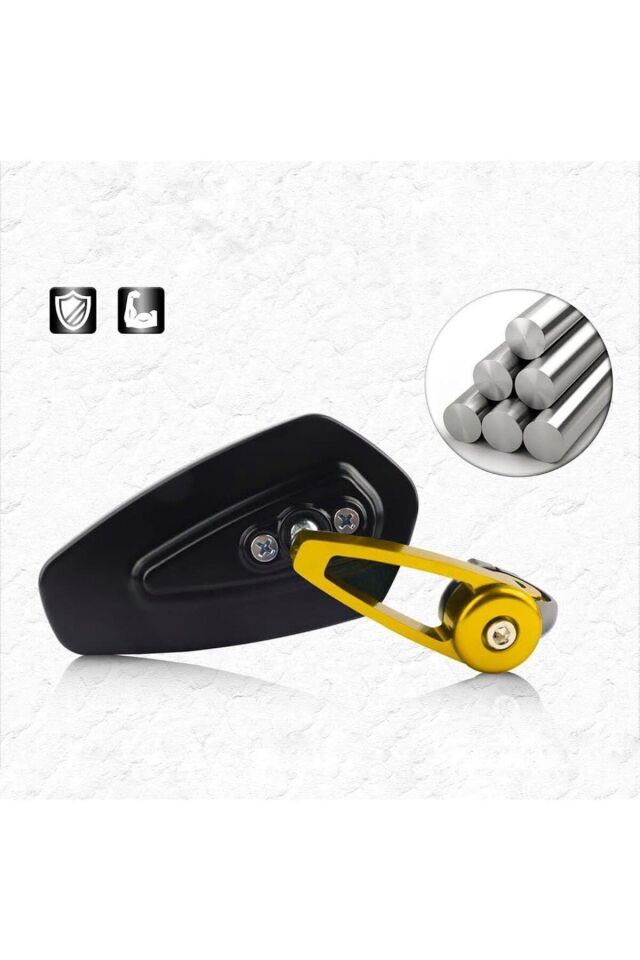 Motosiklet Racing  Gidon Aynası Sarı 1.Kalite