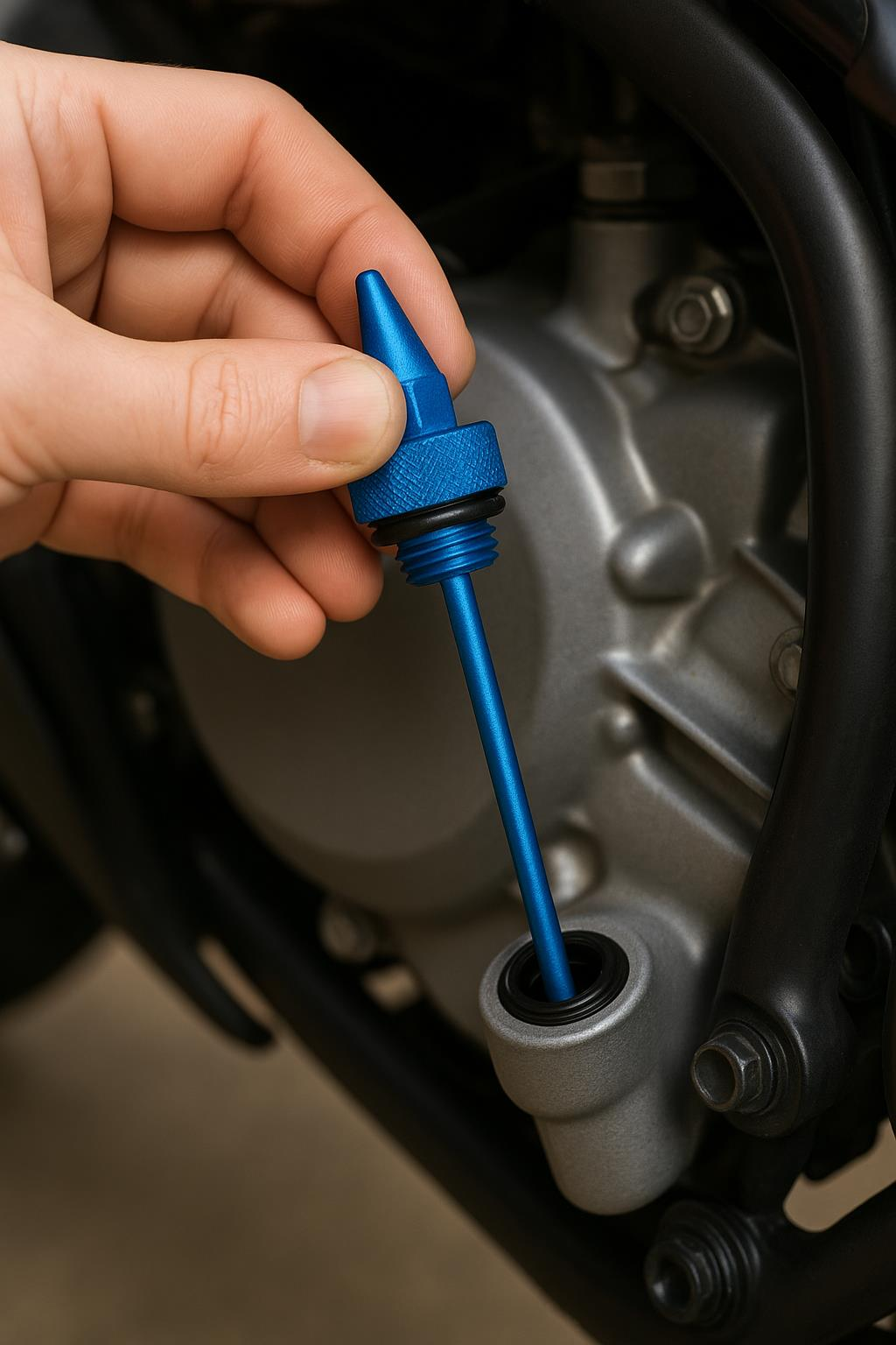 Cg -Cub Yağ Seviye Çubuğu Modifiye Metal Mavi (Özel Tasarım)