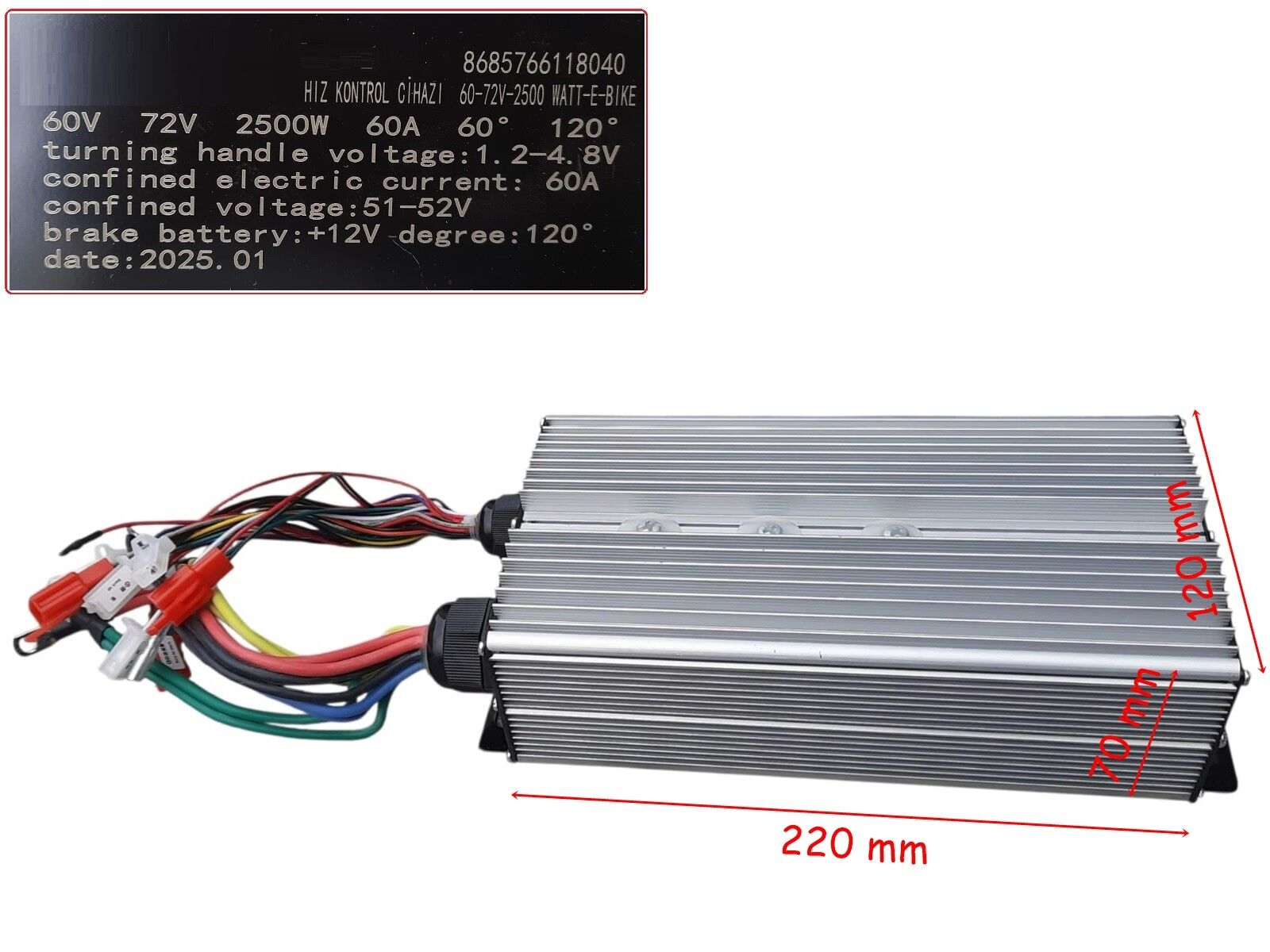 E-Bis Hız Kontrol Cdi Akıllı Beyin 60-72V 2500W