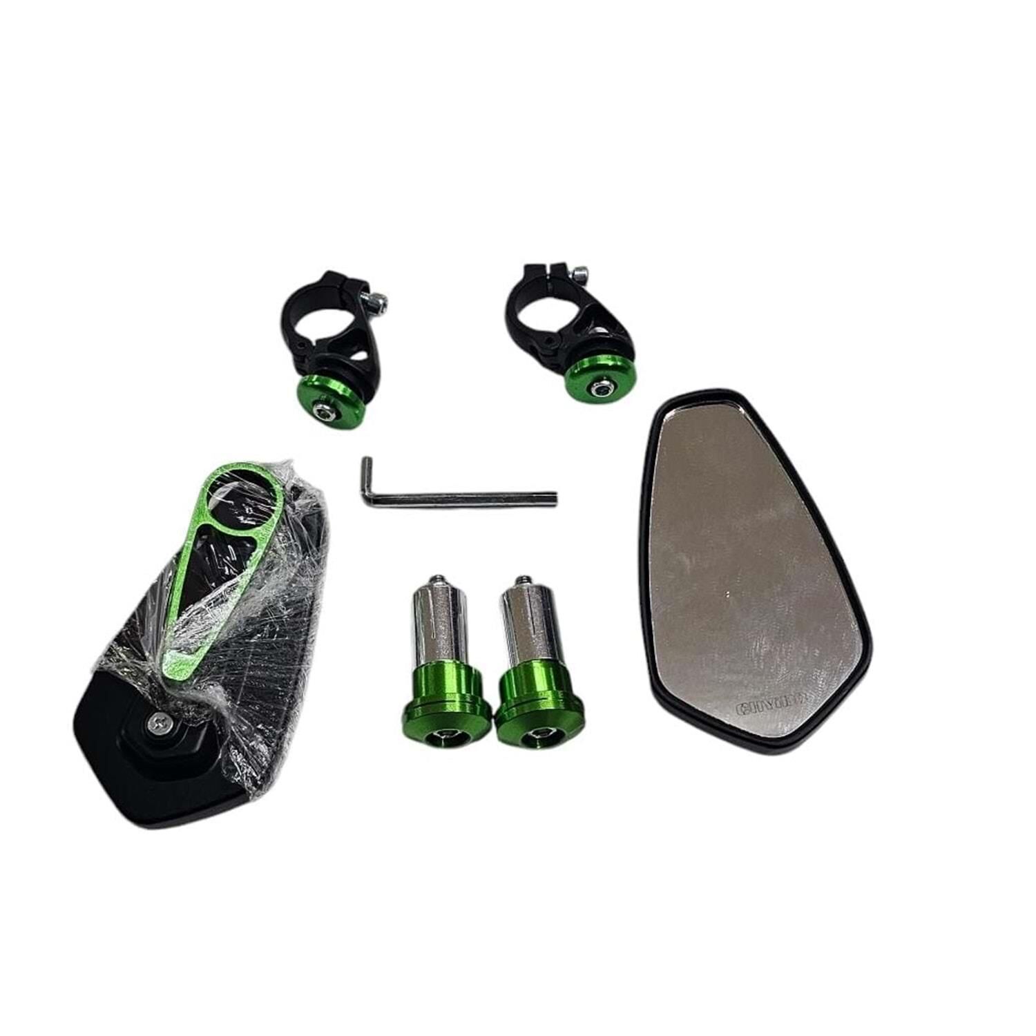 Motosiklet Racing  Gidon Aynası Yeşil 1.Kalite