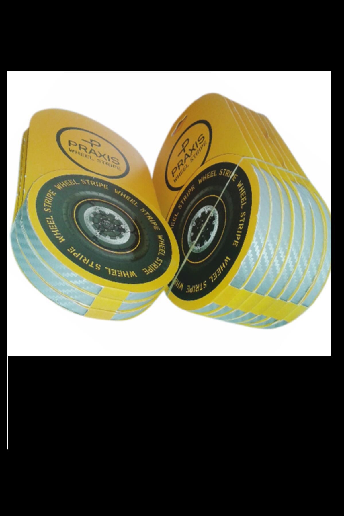 Gri Karbon 7cm X 7 M Lüks Jant Şeridi