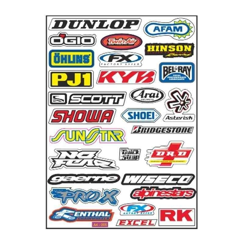 A4 Sticker 005 Tek Paket Çoklu