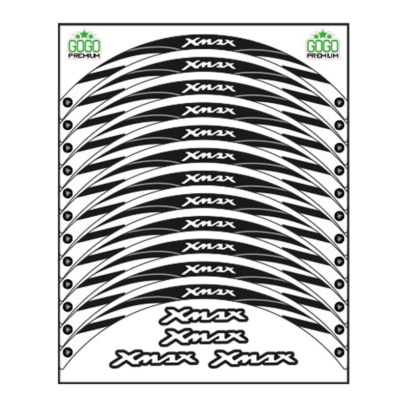 Yamaha Beyaz Reflektör Baskı Xmax Uyumlu 1 Set Jant Şeridi