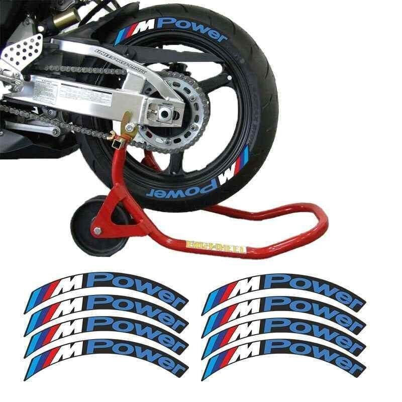 M Power Mavi 3D Lastik Yanak Yazısı