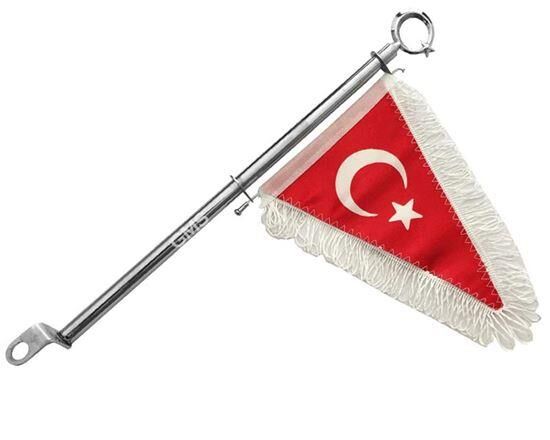 Flama Bayrak Beyaz 45Cm
