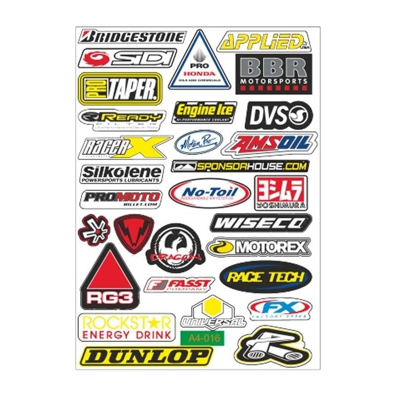 A4 Sticker 016 Tek Paket Çoklu