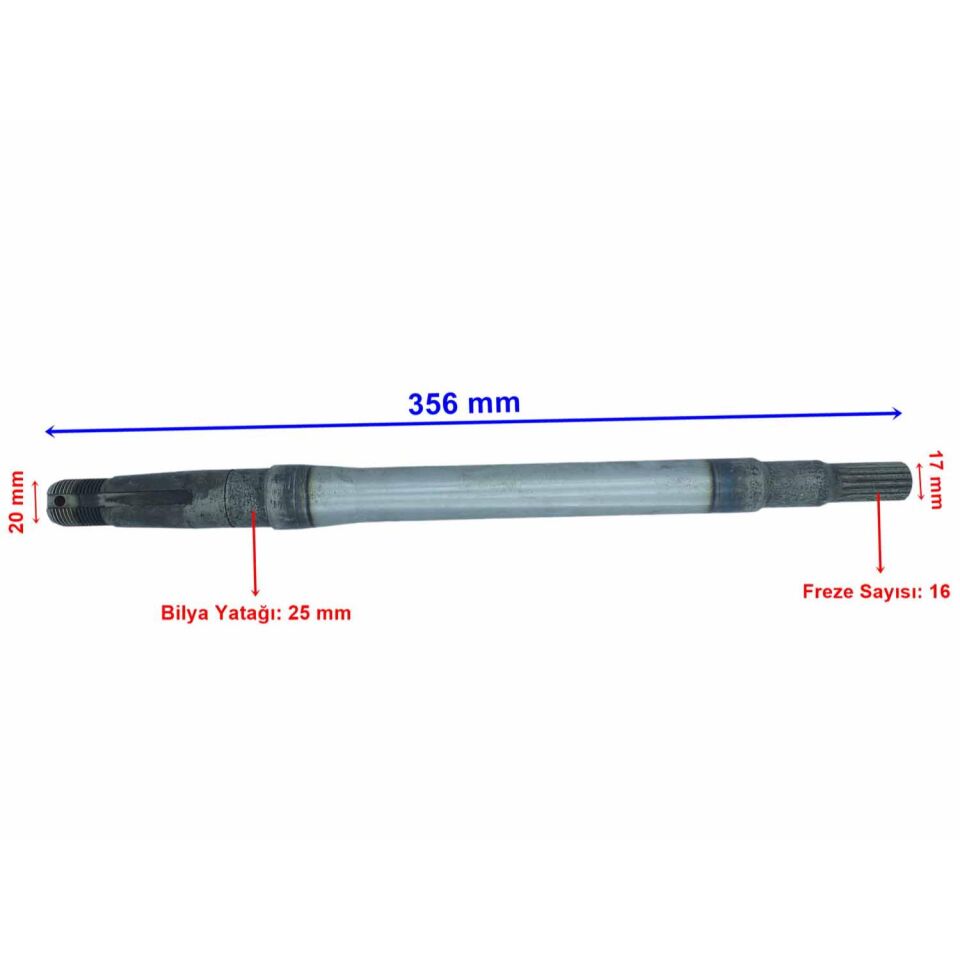 E-Bis Yolcu Motolux Aks 16 Freze 356 Mm Öm