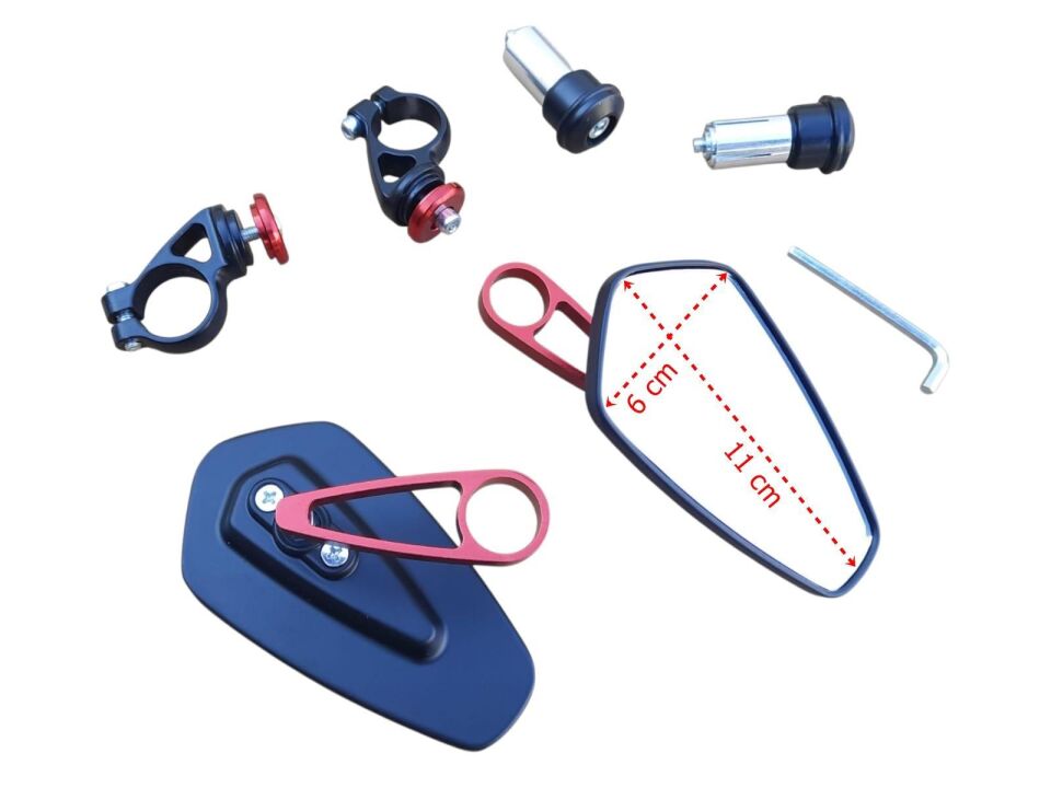 Gidon Aynası (Beşgen) Sağ-Sol Kırmızı