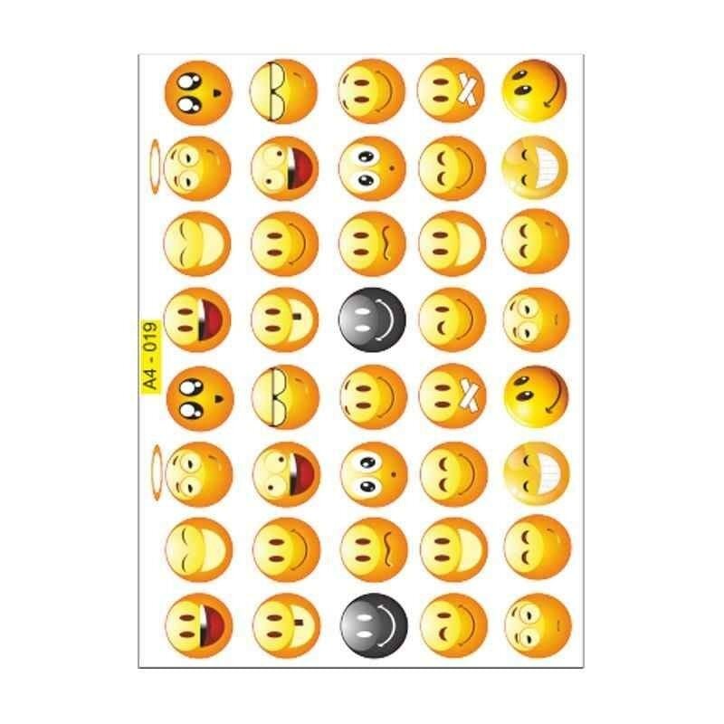 A4 Sticker 019 Tek Paket Çoklu