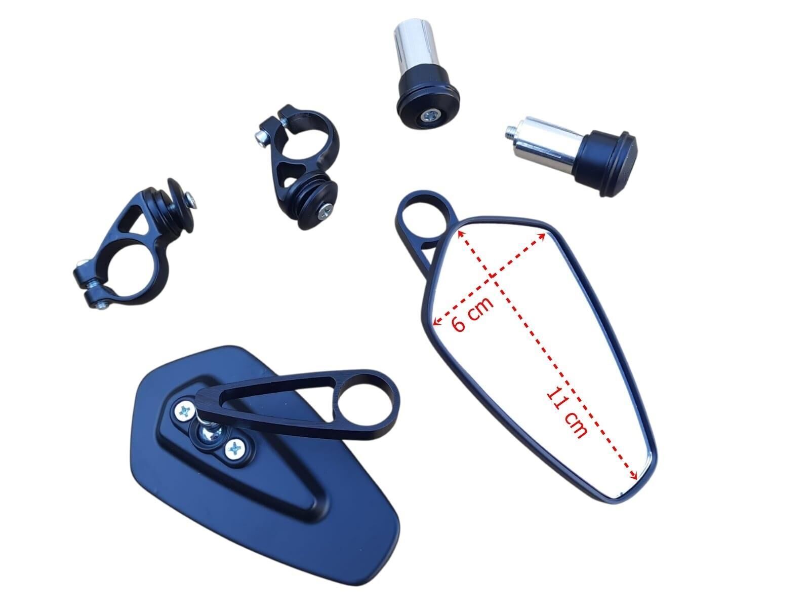 Gidon Aynası (Beşgen) Sağ-Sol Siyah