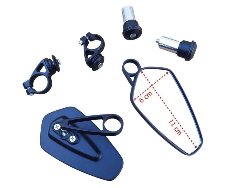 Gidon Aynası (Beşgen) Sağ-Sol Siyah