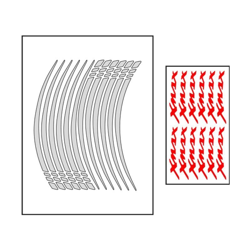 Yamaha Reflektör Beyaz Iv Xmax Uyumlu 1 Set Jant Şeridi