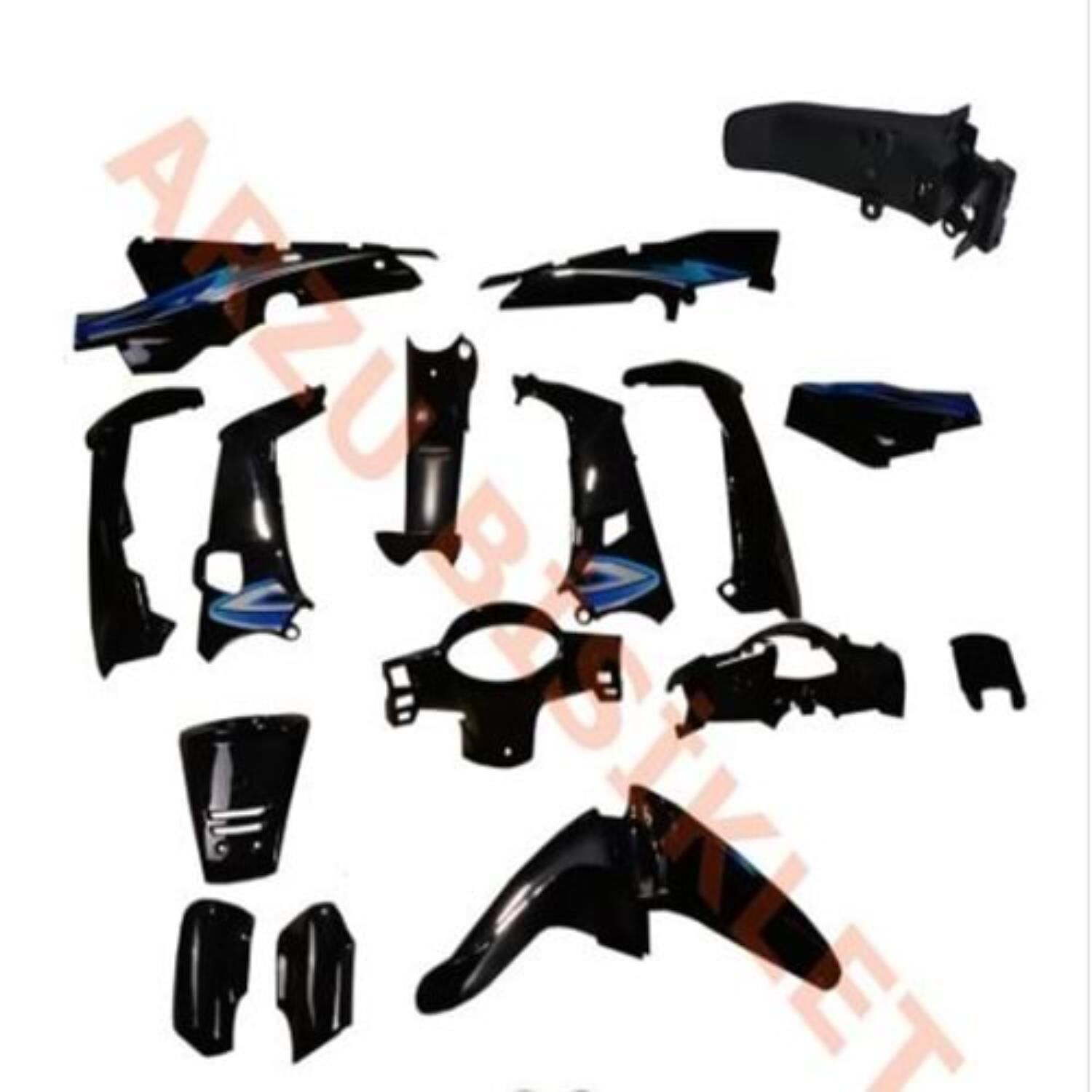 Kaporta Seti (far+stop Yok) Siyah Cub Kh/mfh Stickerlı