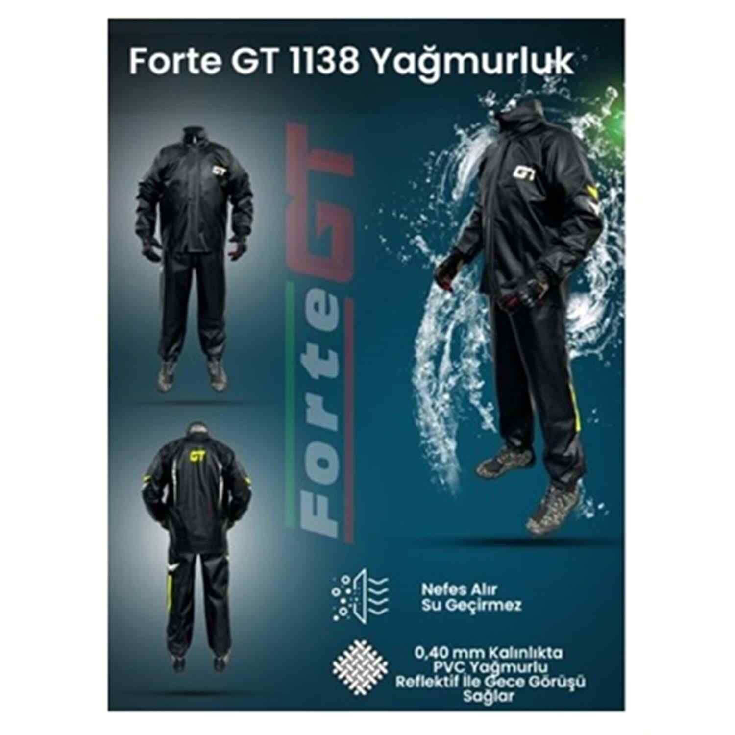 Yağmurluk Forte Gt 1138 Pvc Takım Xxl