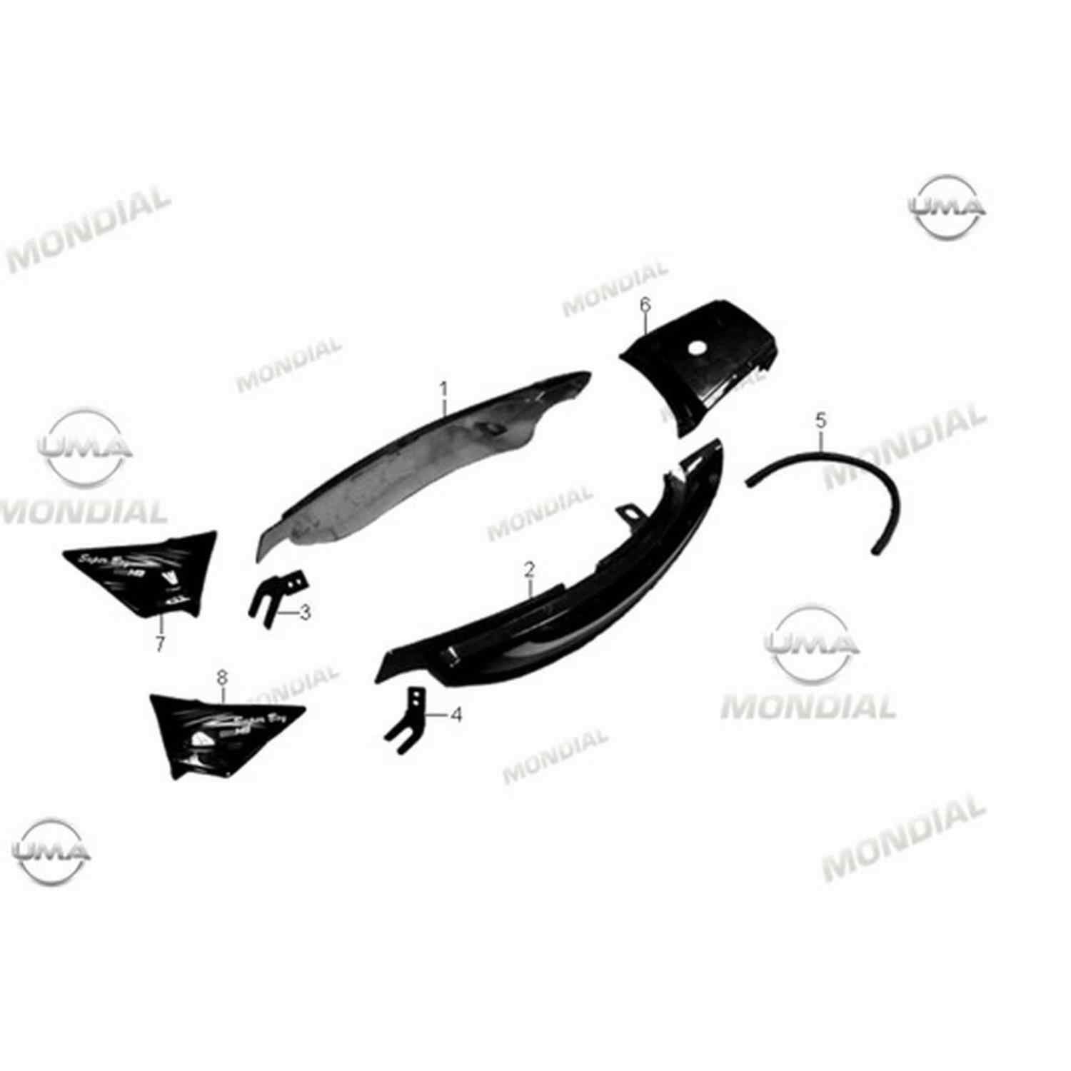 Mondial Mg 150 Superboy Sol Yan Kapak Siyah Orj