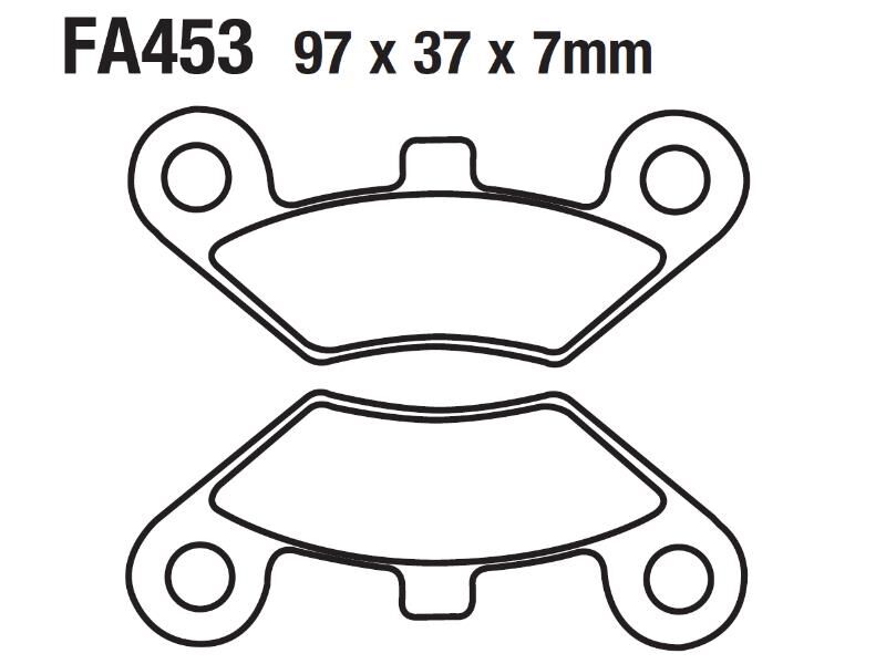 Atv Cf Terralender 500-625-800 Ön Fren Disk Balatası Fa453
