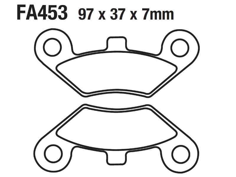 Atv Cf Terralender 500-625-800 Ön Fren Disk Balatası Fa453