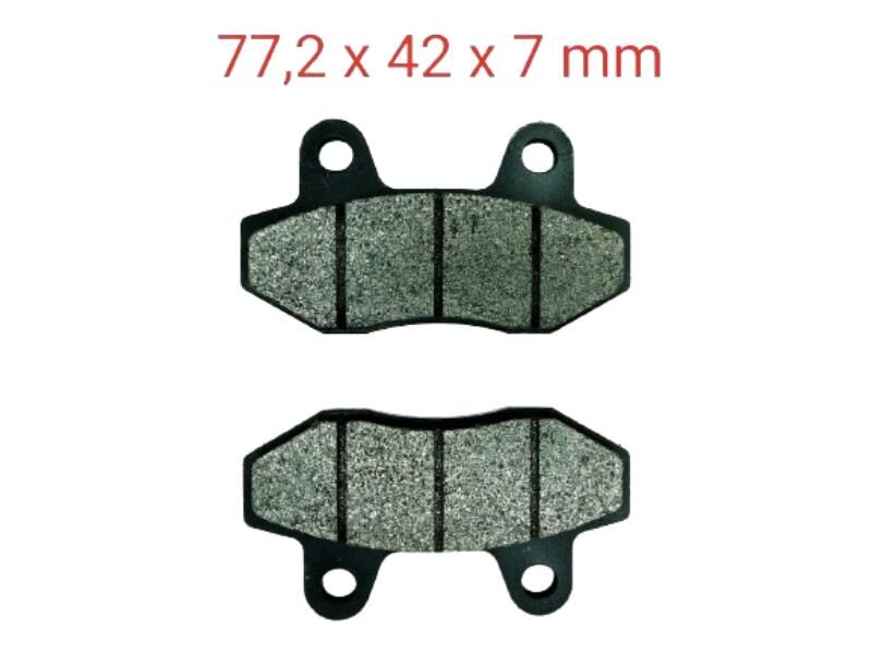 Mondial 100Kh Ön Fren Disk Balatası Delta (Rs Arka) 7 Mm