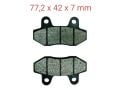 Mondial 100Kh Ön Fren Disk Balatası Delta (Rs Arka) 7 Mm