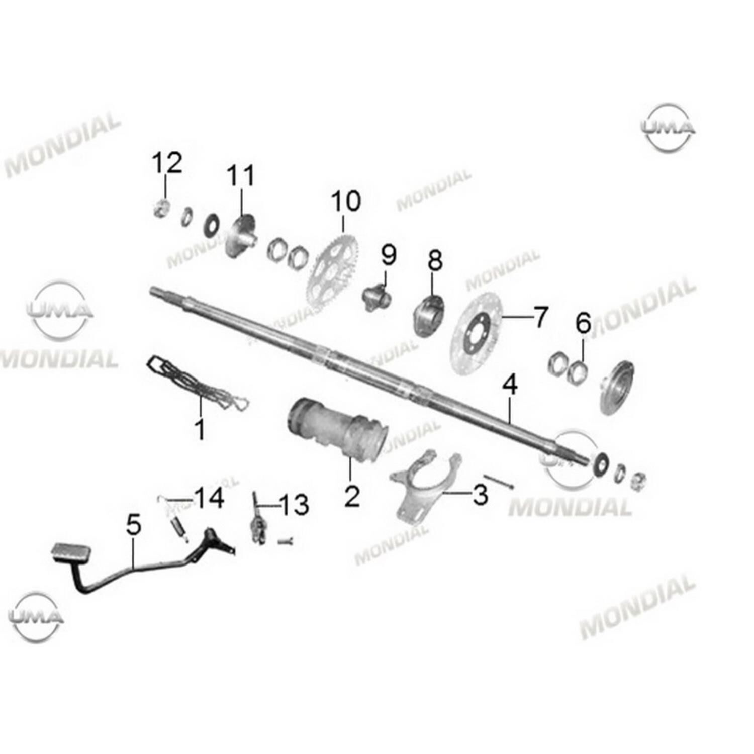 Atv Terratrack 200 Aks Kovanı Orj