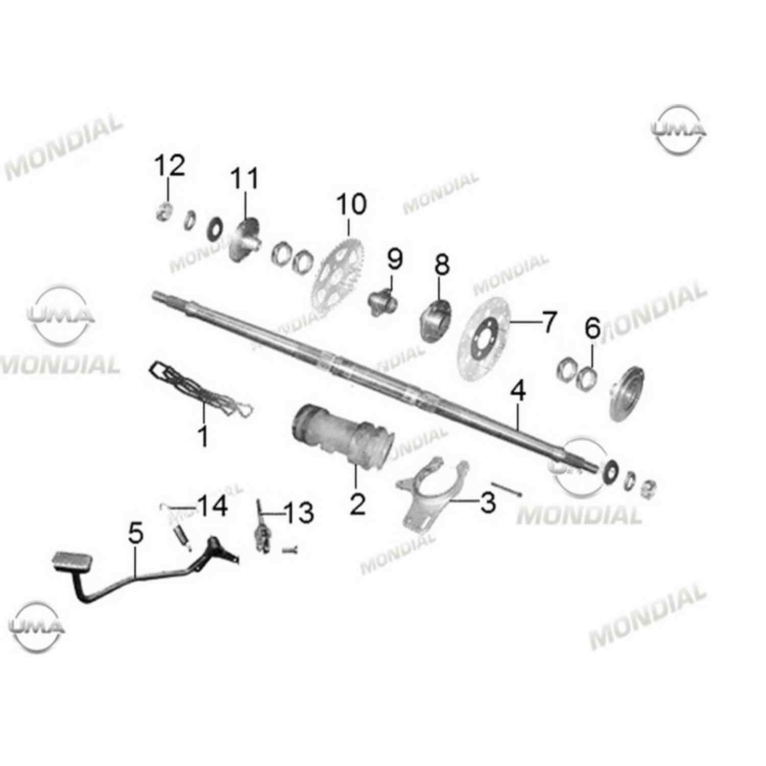 Atv Terratrack 200 Aks Kovanı Orj