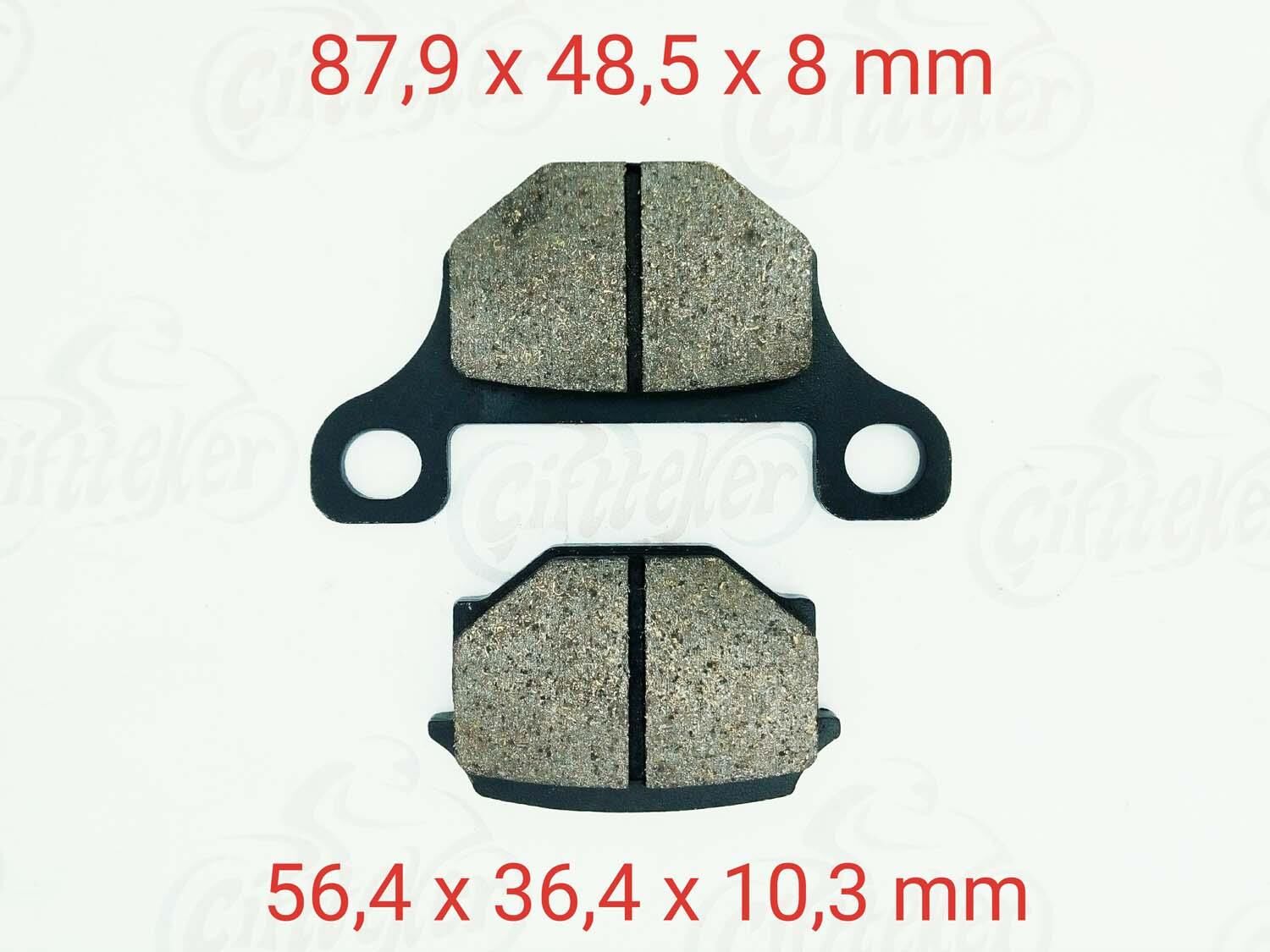 Suzuki 150Kn-Mh-Mr Ön Fren Disk Balatası Fa093 Uyumlu Gn 125(1982-1990) Gs 125(1983-1994)